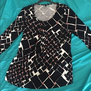 Black and White Blouse (S)